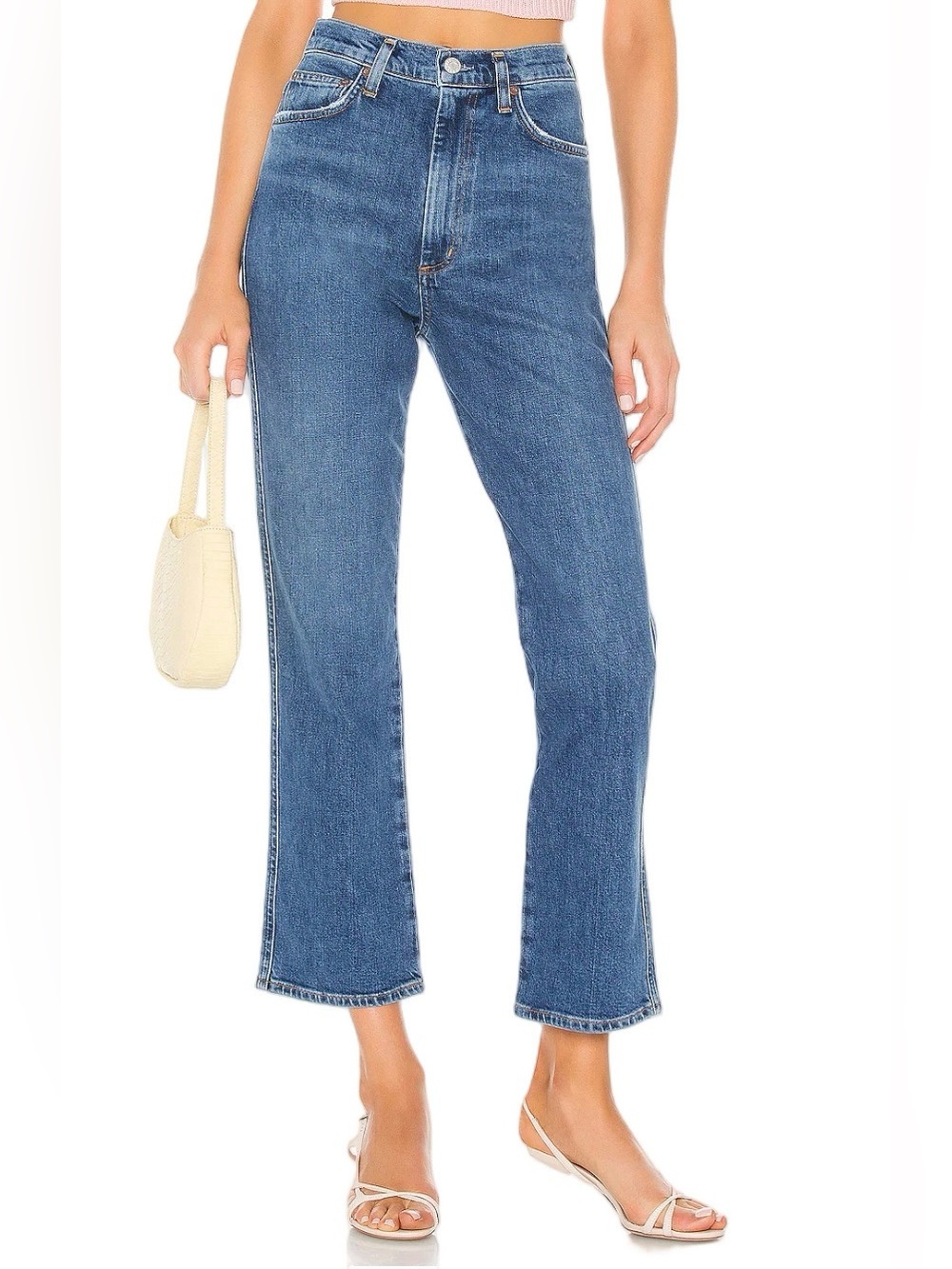 Agolde Pinch Waist High Rise Kick Jeans in Subdued Size 26